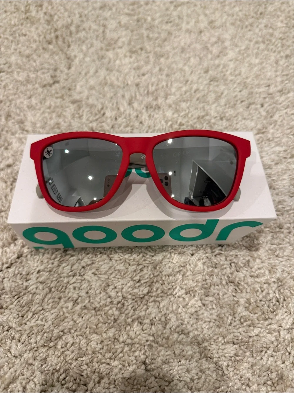 NWT Goodr sunglasses with Ohio State logo on side. Brand new never worn. Unisex